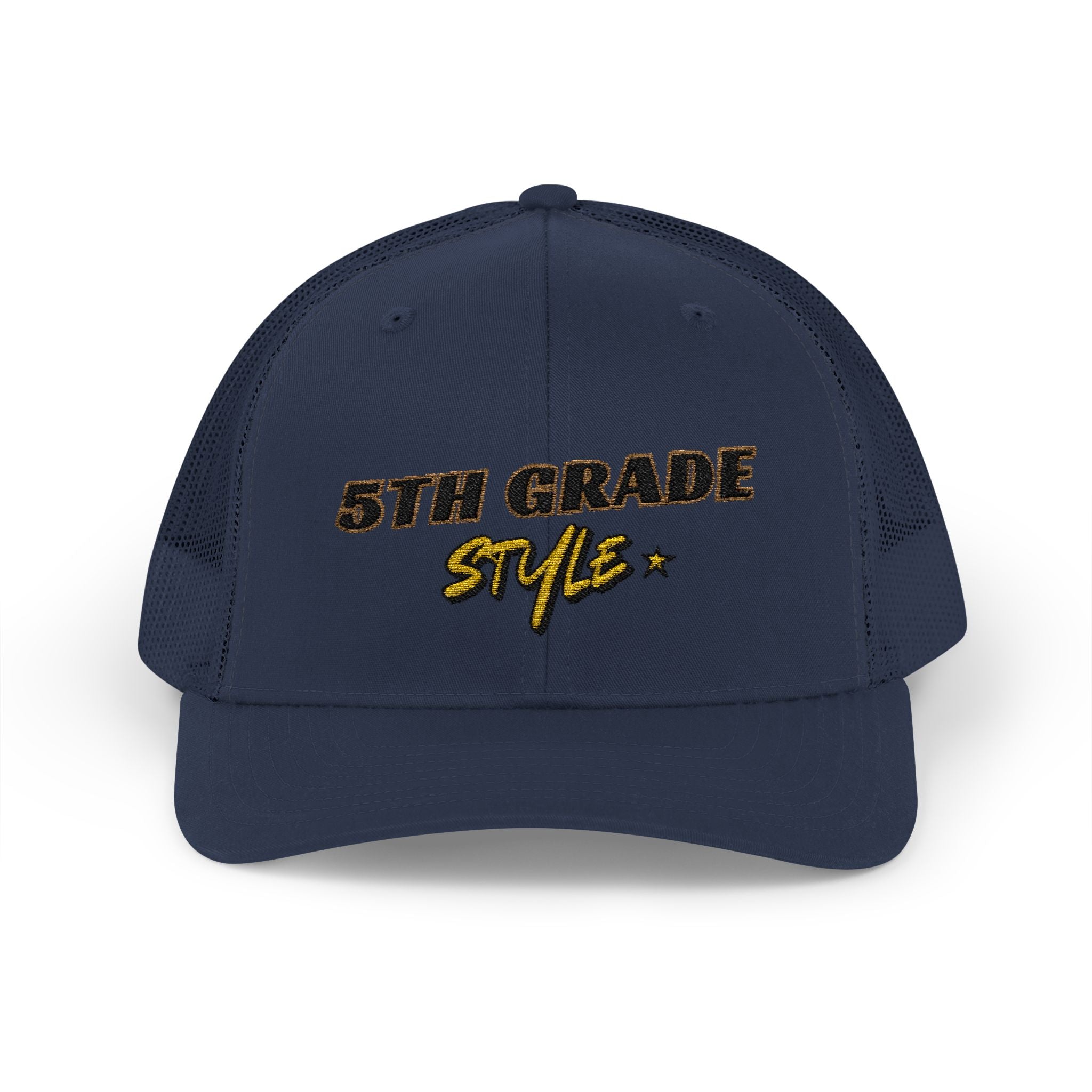 5th Grade Style - Embroidered Snapback Trucker Cap - Street Style - Casual Adjustable Hat - Back to School Apparel - Teacher - Student