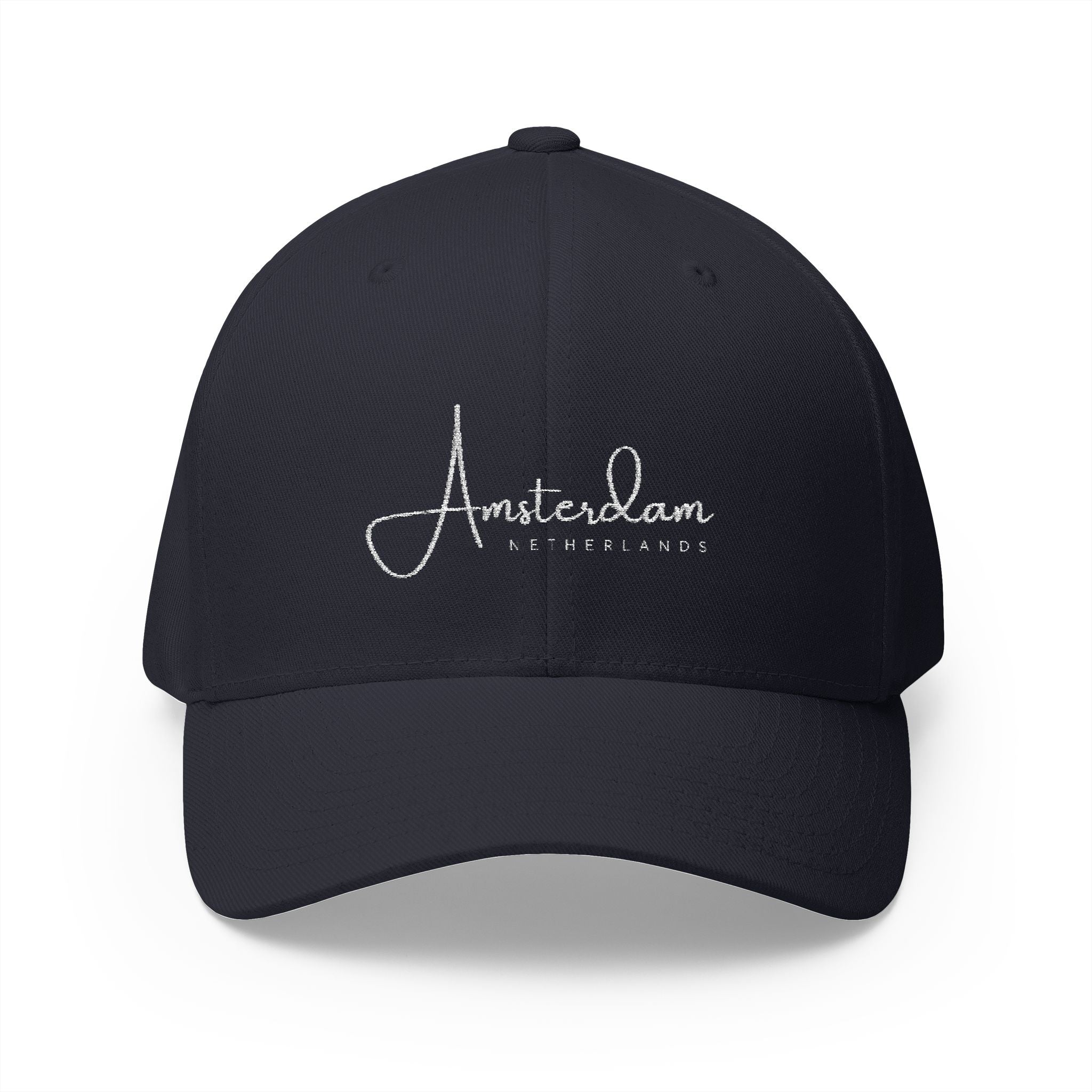 Amsterdam Netherlands - Stylish Embroidered Unisex Baseball Cap - Minimalist Trendy Hat - Dutch Travel Souvenir