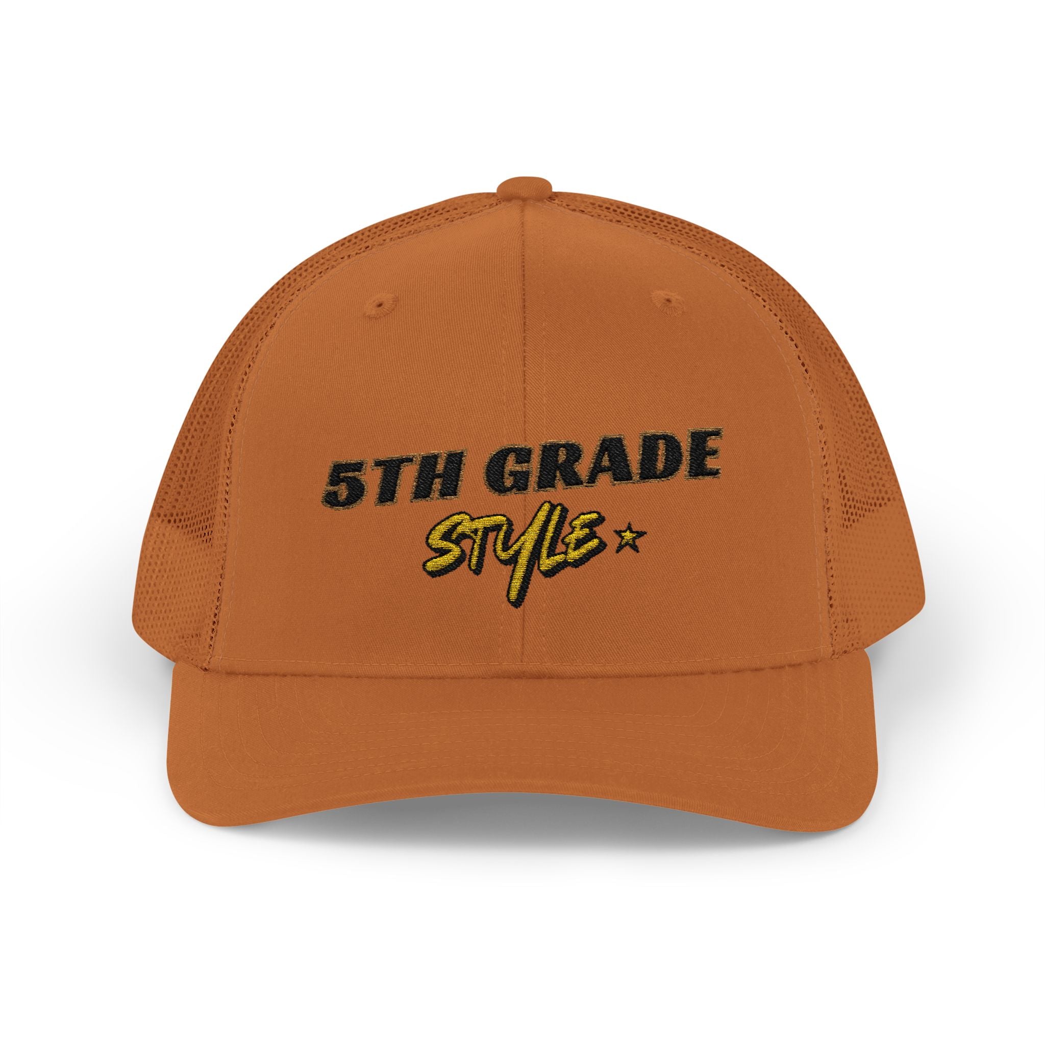 5th Grade Style - Embroidered Snapback Trucker Cap - Street Style - Casual Adjustable Hat - Back to School Apparel - Teacher - Student