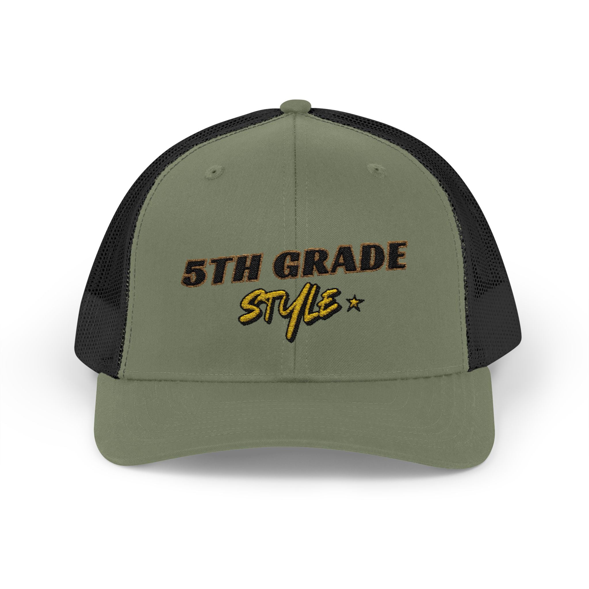 5th Grade Style - Embroidered Snapback Trucker Cap - Street Style - Casual Adjustable Hat - Back to School Apparel - Teacher - Student