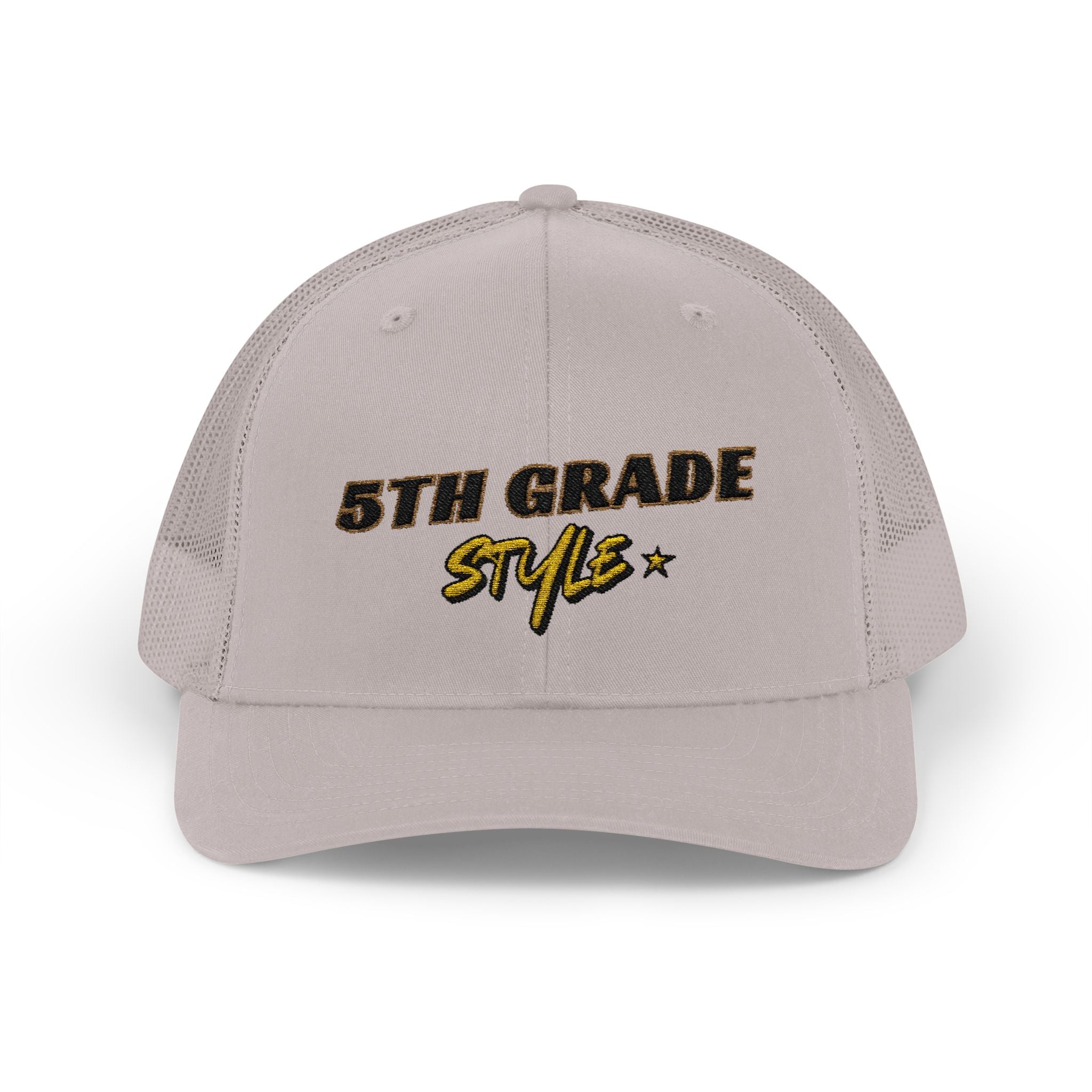 5th Grade Style - Embroidered Snapback Trucker Cap - Street Style - Casual Adjustable Hat - Back to School Apparel - Teacher - Student