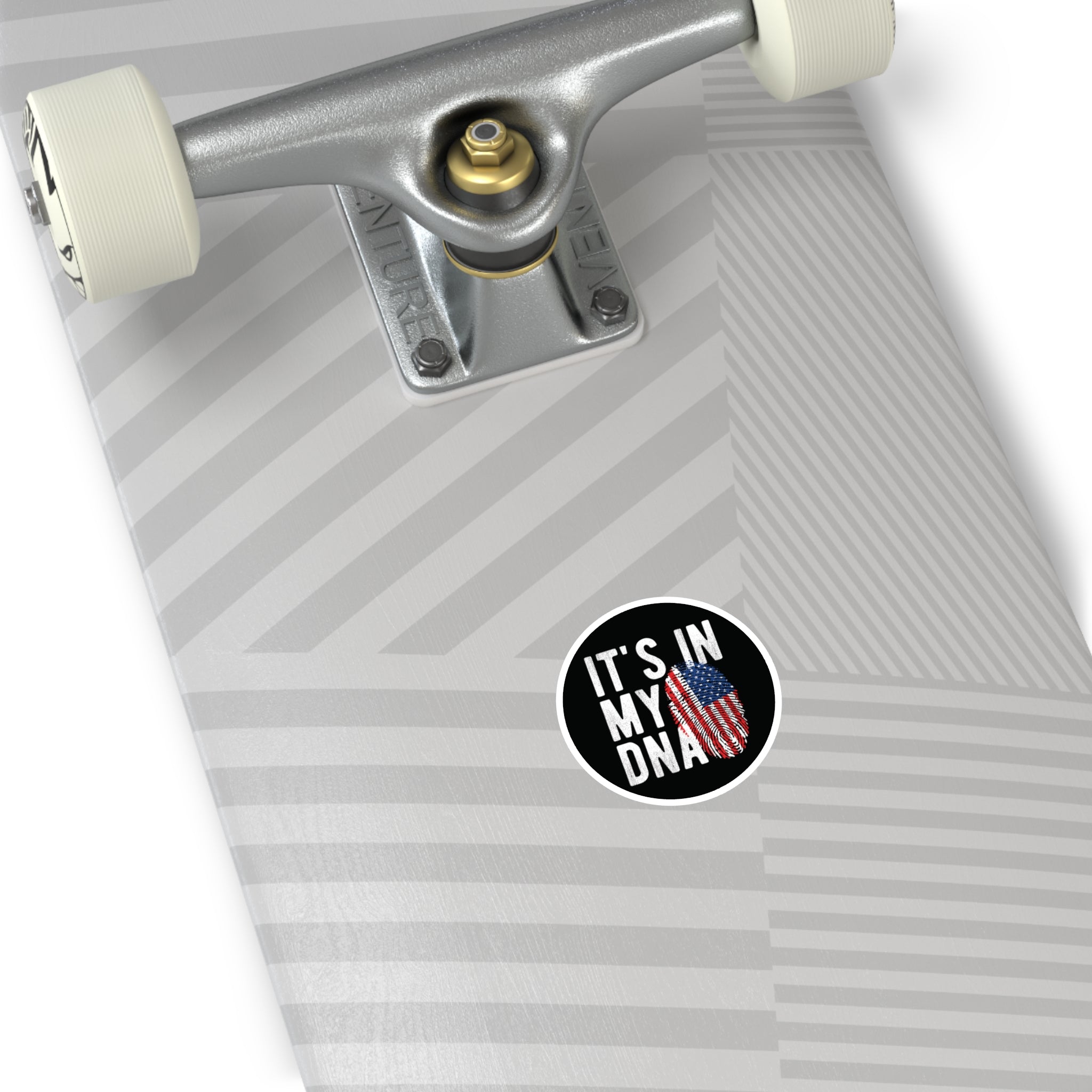 America DNA Decal - American Heritage Round Vinyl Sticker - Indoor Outdoor