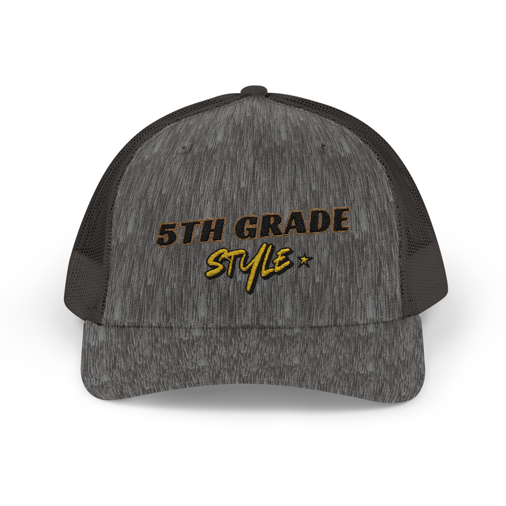 5th Grade Style - Embroidered Snapback Trucker Cap - Street Style - Casual Adjustable Hat - Back to School Apparel - Teacher - Student