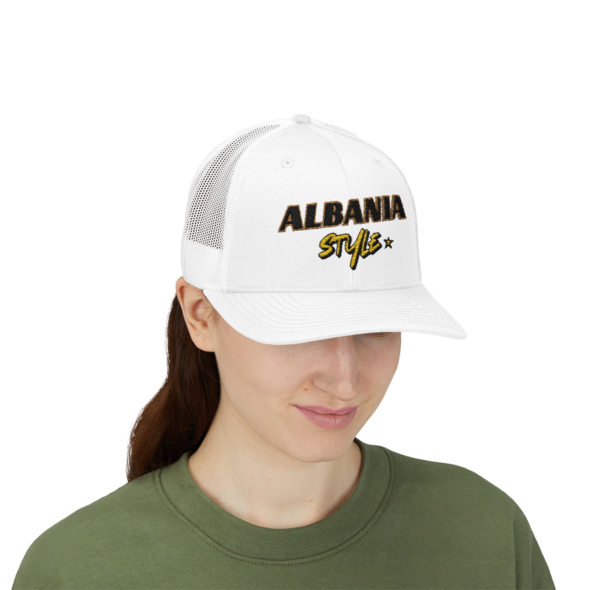 Albania Style - Embroidered Snapback Trucker Cap - Street Style - Casual Adjustable Hat
