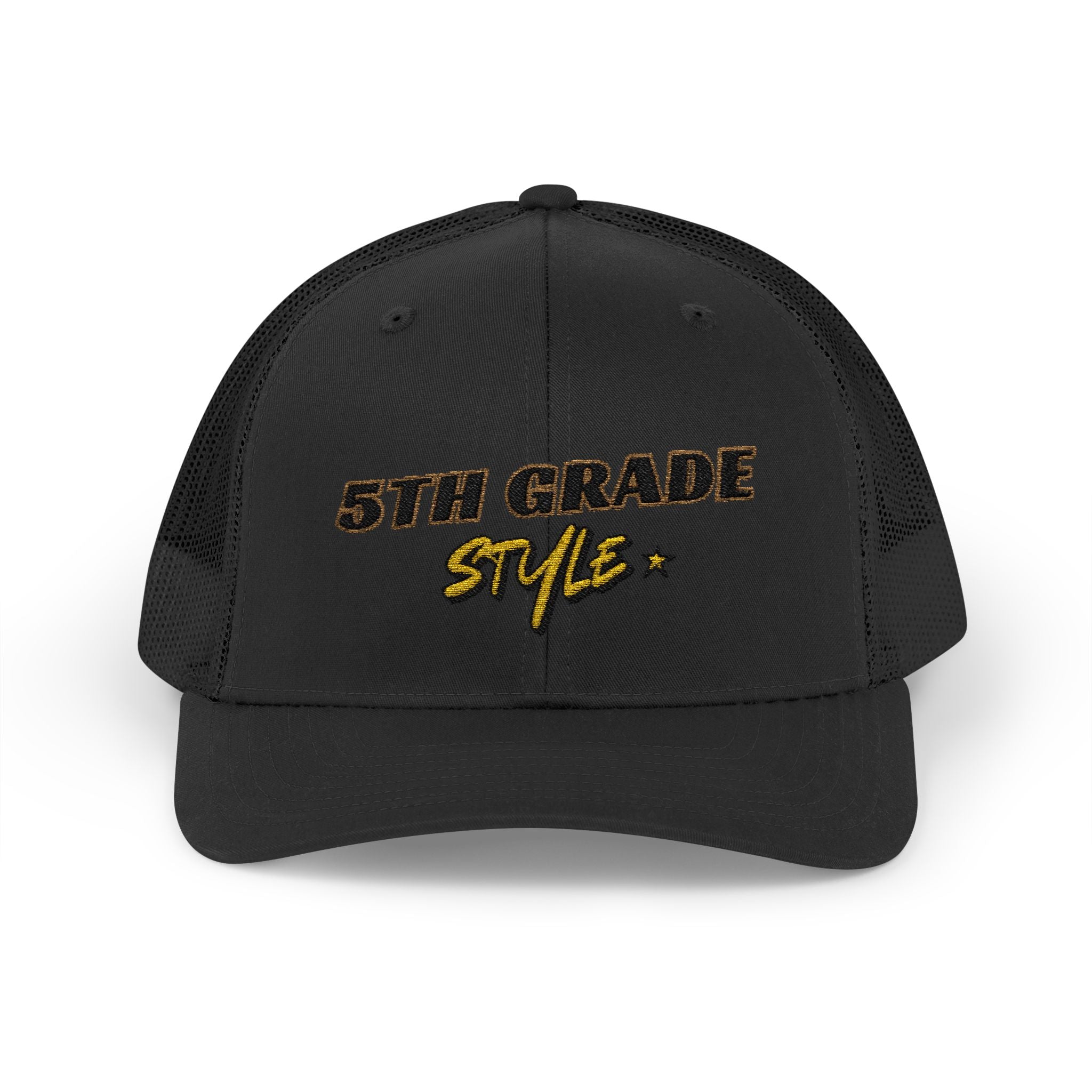5th Grade Style - Embroidered Snapback Trucker Cap - Street Style - Casual Adjustable Hat - Back to School Apparel - Teacher - Student