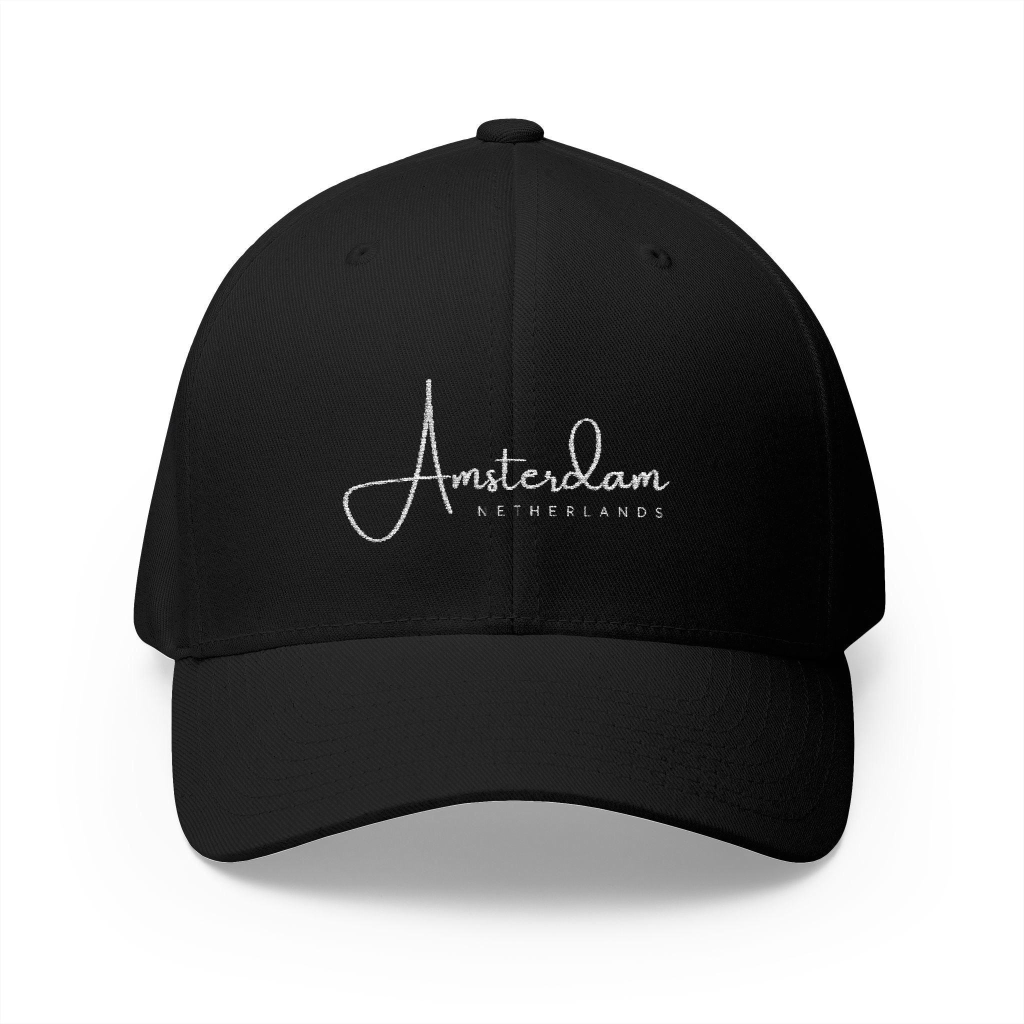 Amsterdam Netherlands - Stylish Embroidered Unisex Baseball Cap - Minimalist Trendy Hat - Dutch Travel Souvenir