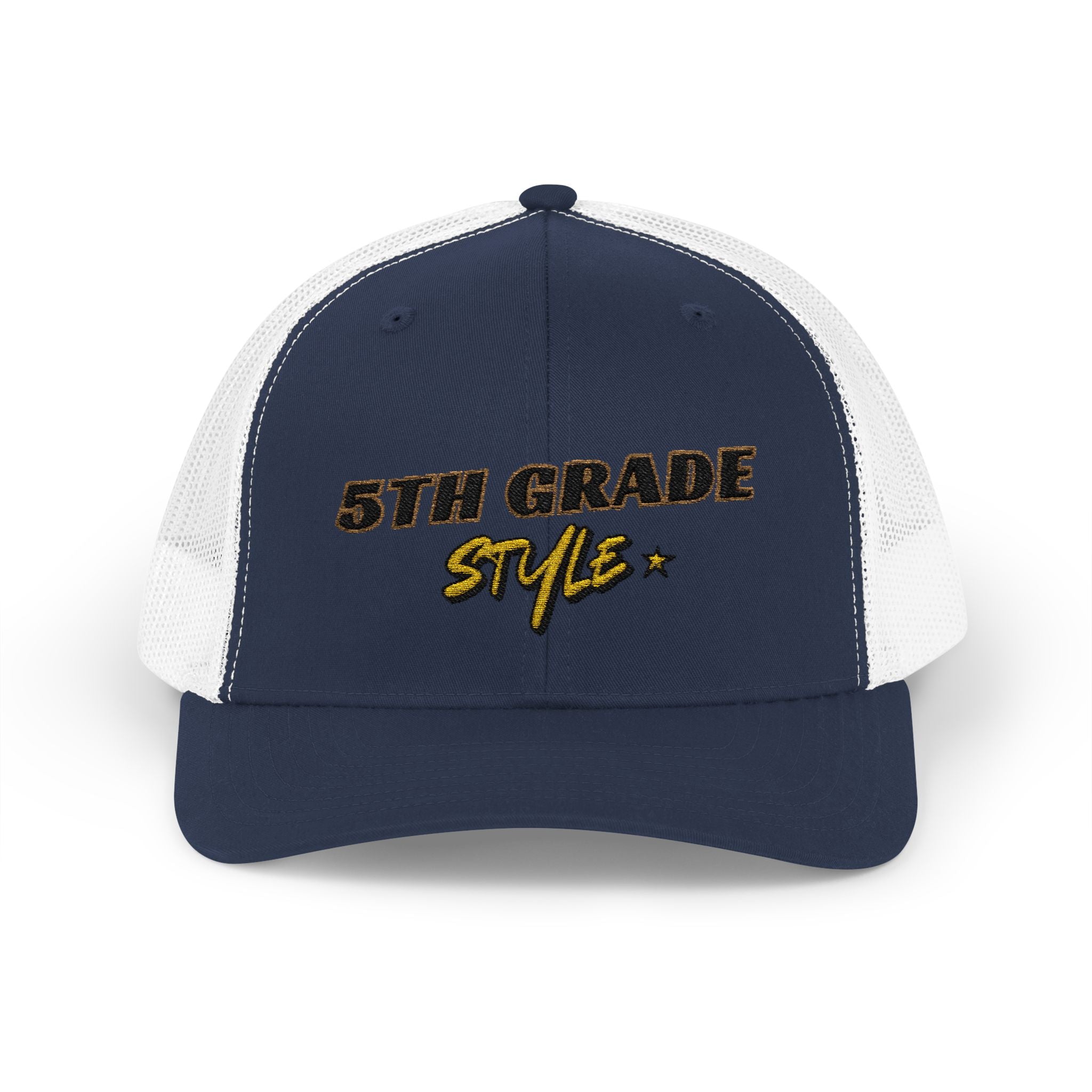 5th Grade Style - Embroidered Snapback Trucker Cap - Street Style - Casual Adjustable Hat - Back to School Apparel - Teacher - Student