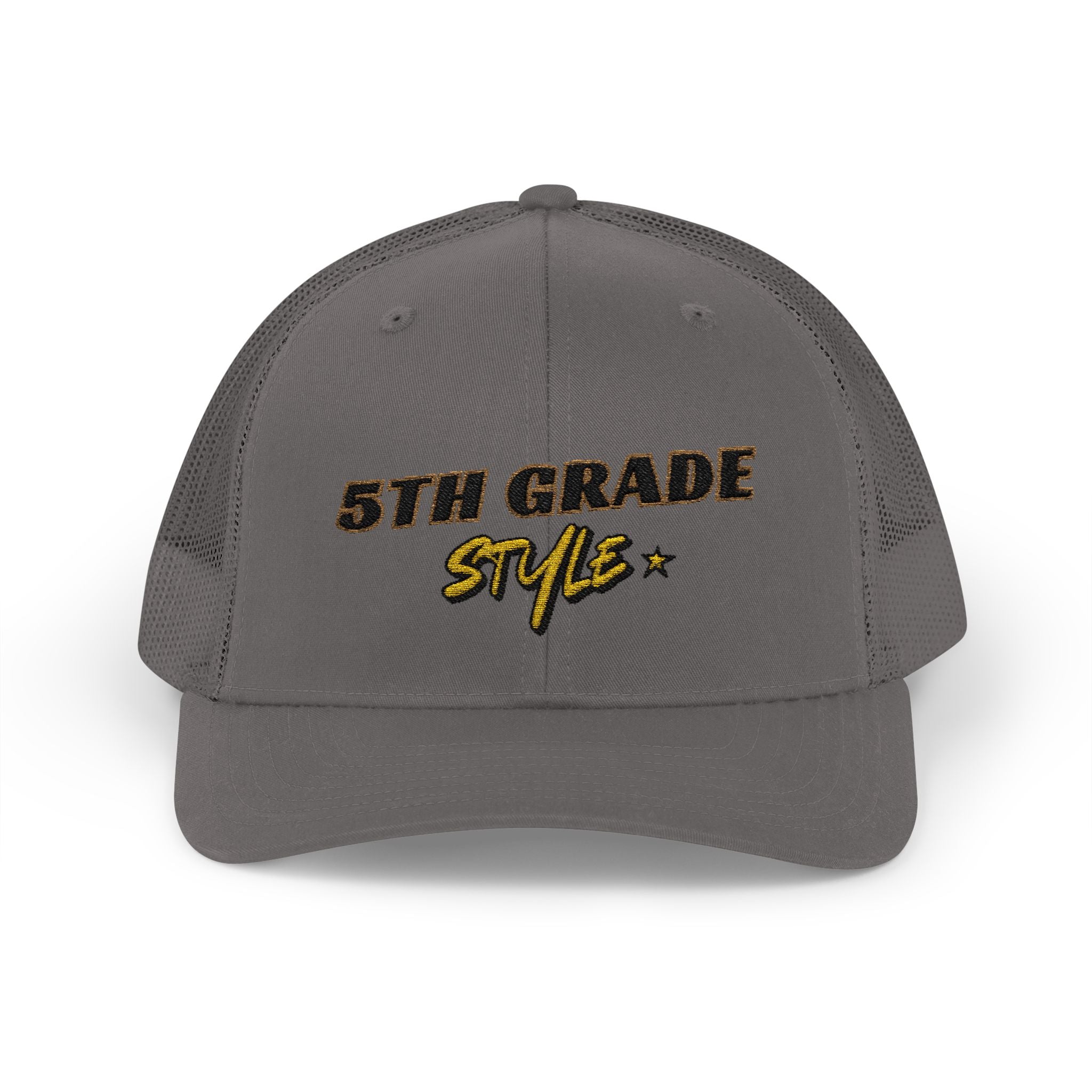 5th Grade Style - Embroidered Snapback Trucker Cap - Street Style - Casual Adjustable Hat - Back to School Apparel - Teacher - Student