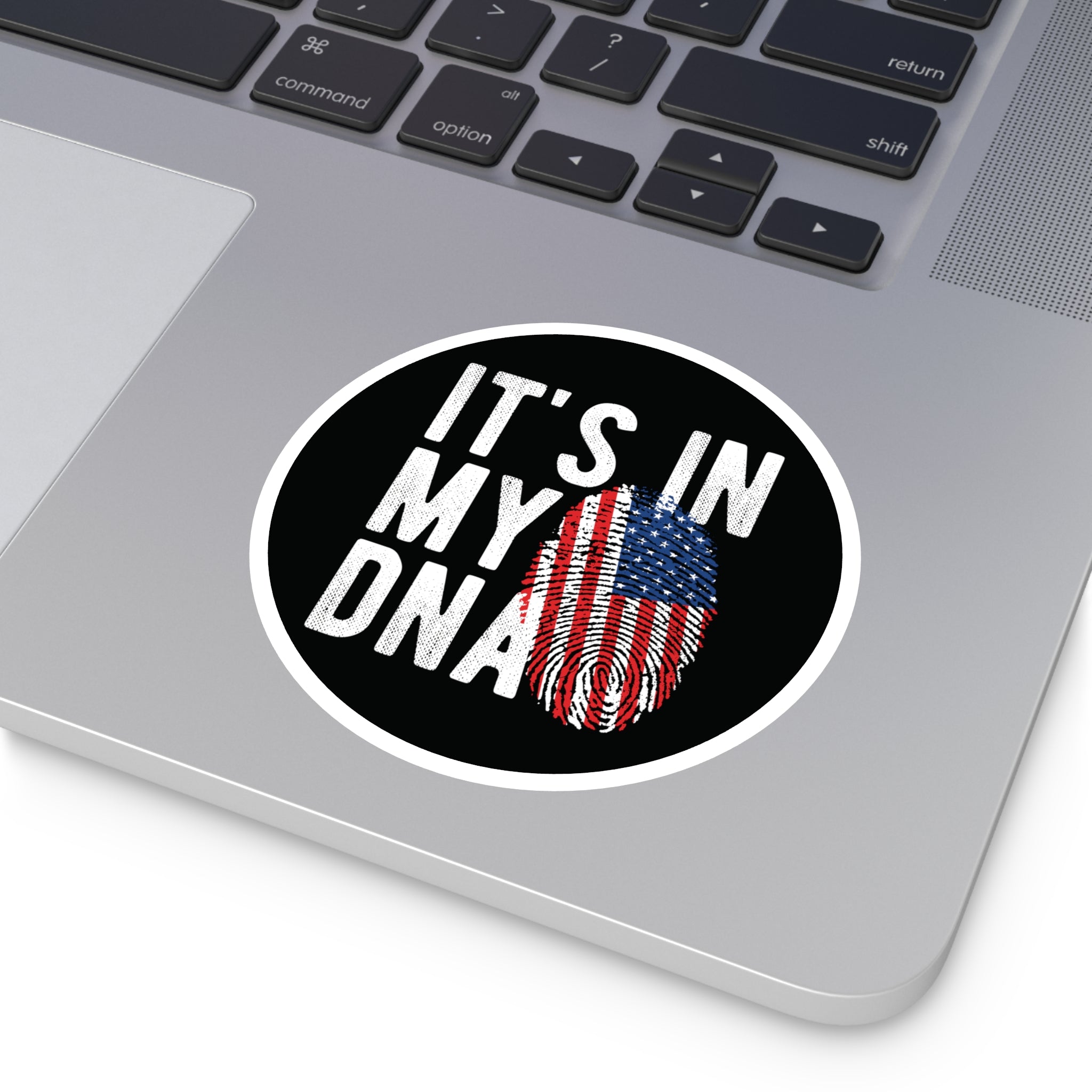 America DNA Decal - American Heritage Round Vinyl Sticker - Indoor Outdoor
