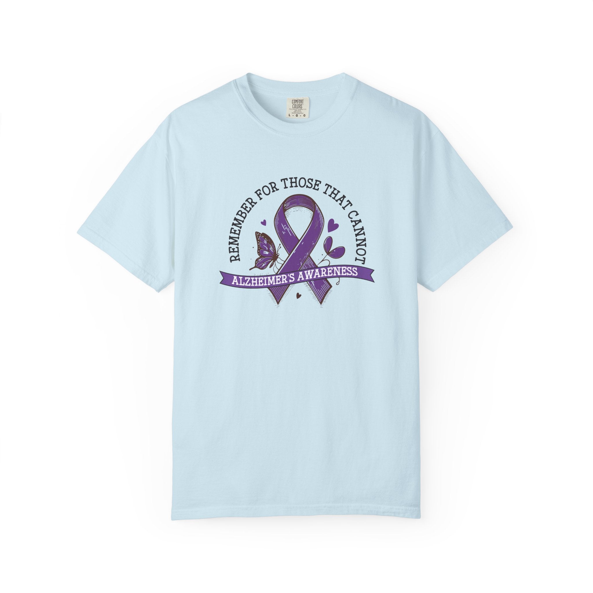Alzheimer's Awareness Ribbon T-Shirt — "Remember for Those That Cannot" Unisex Graphic Tee