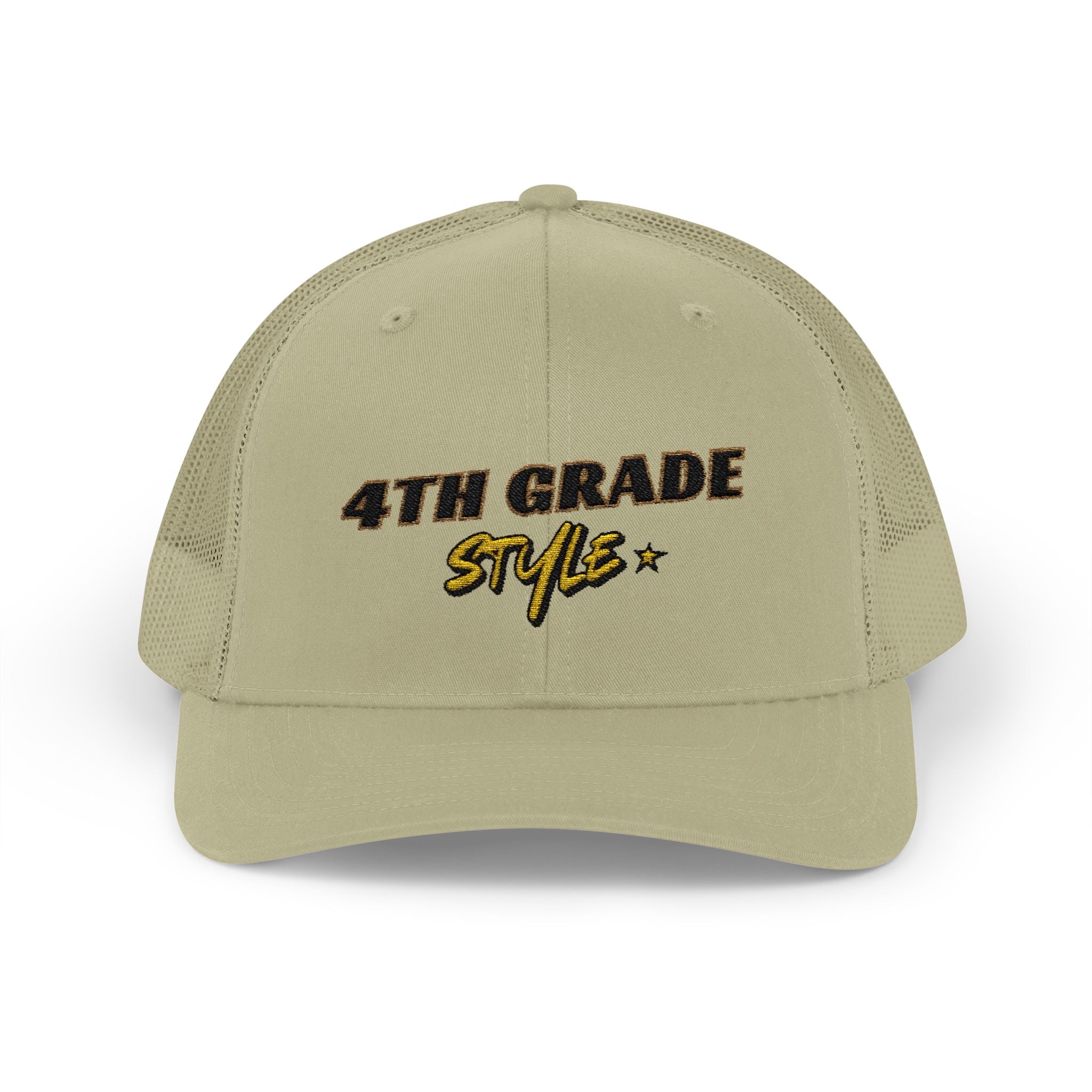 4th Grade Style - Embroidered Snapback Trucker Cap - Street Style - Casual Adjustable Hat - Back to School Apparel - Teacher - Student