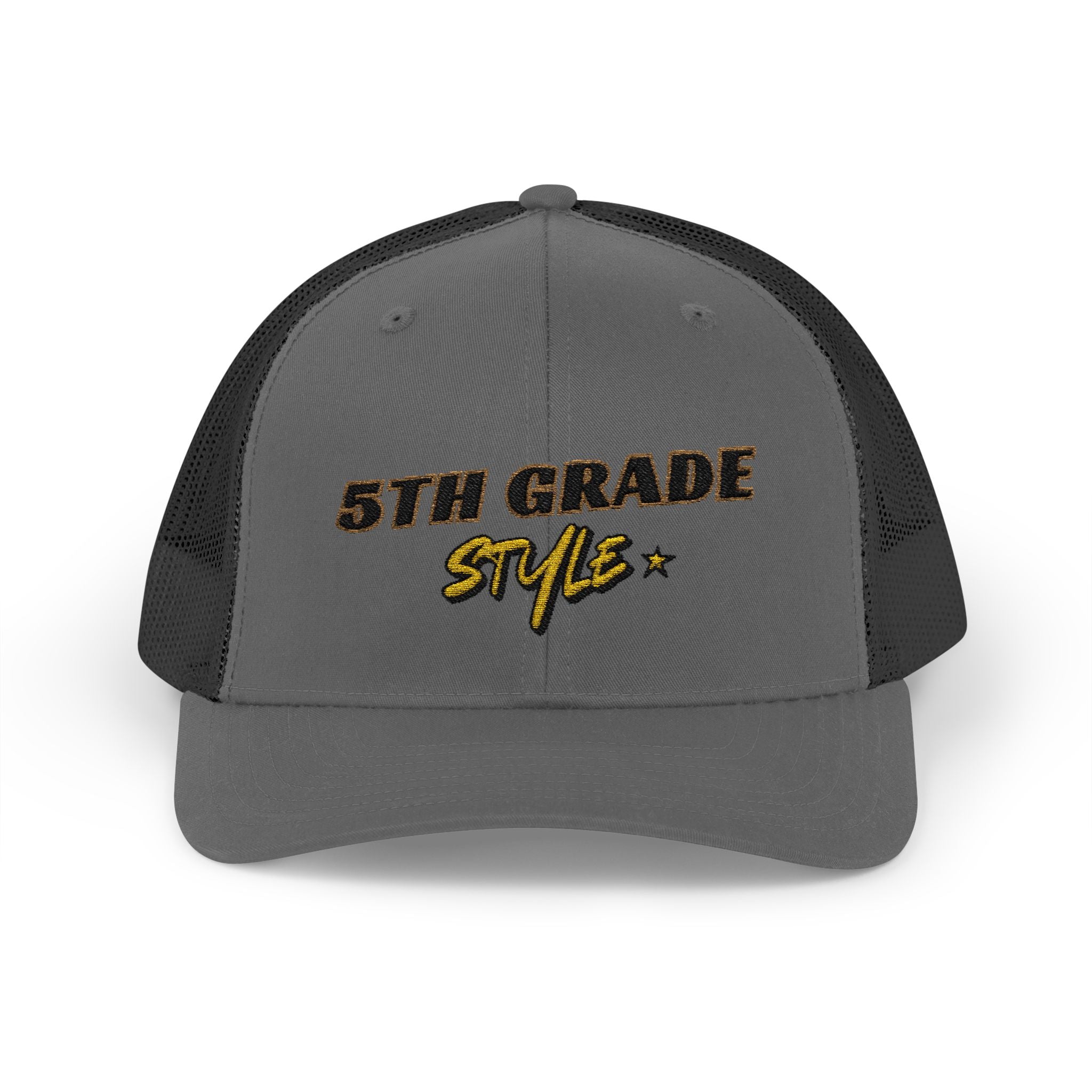 5th Grade Style - Embroidered Snapback Trucker Cap - Street Style - Casual Adjustable Hat - Back to School Apparel - Teacher - Student