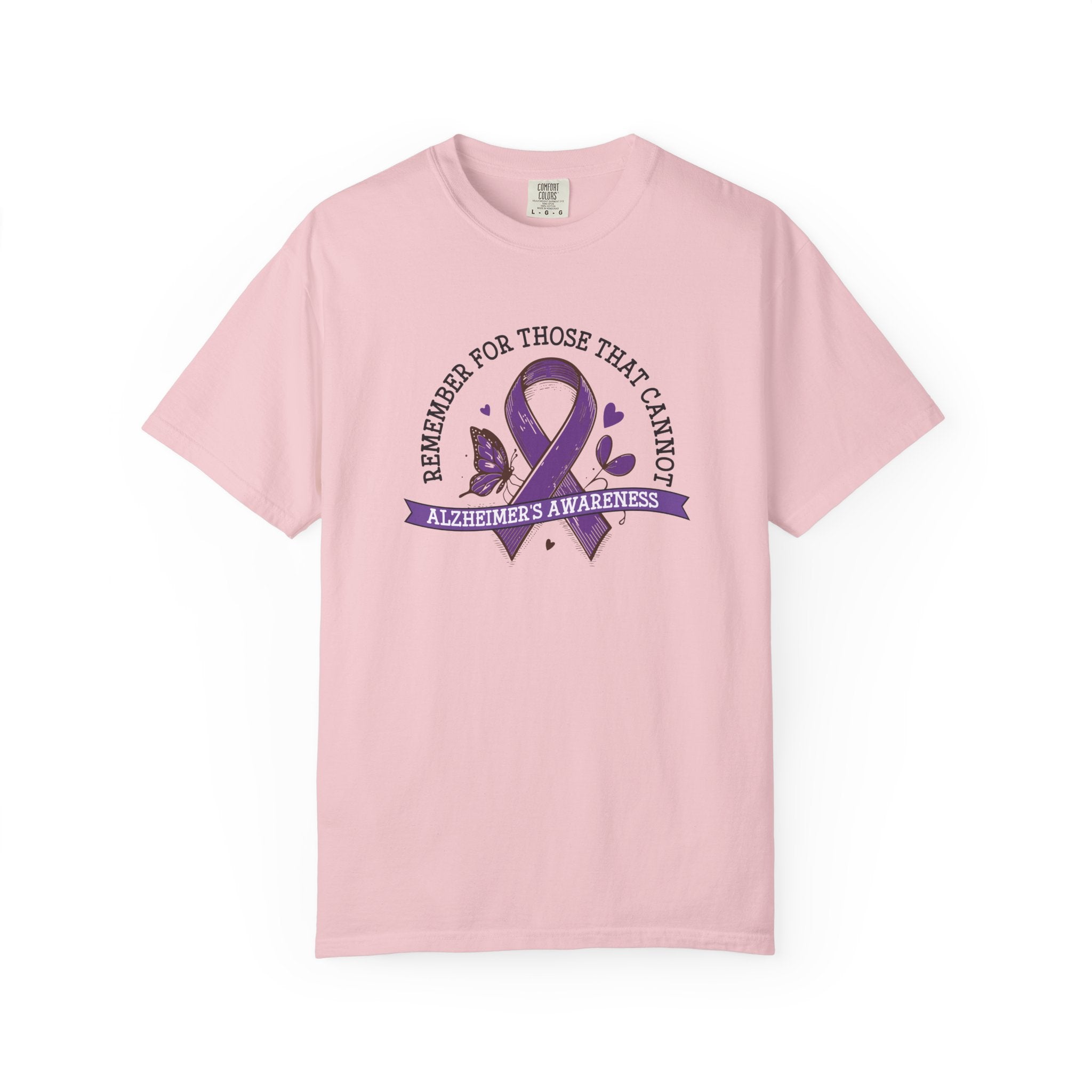 Alzheimer's Awareness Ribbon T-Shirt — "Remember for Those That Cannot" Unisex Graphic Tee