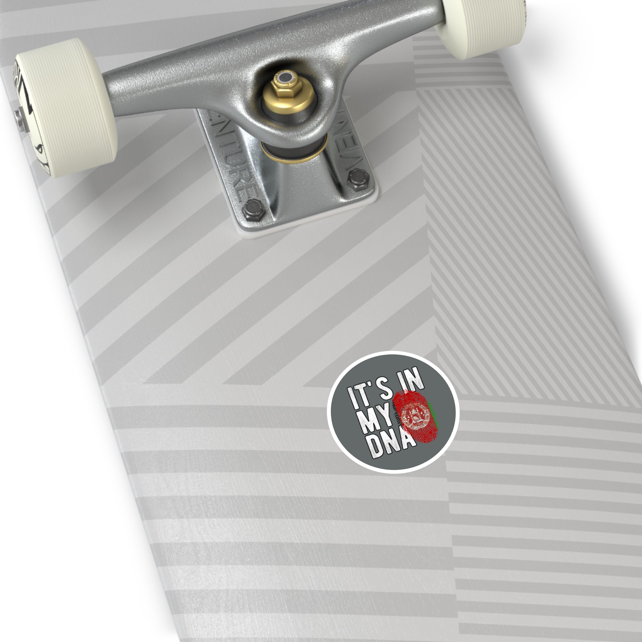 Afghanistan DNA Decal - Round Water Resistant Vinyl Sticker - Indoor Outdoor