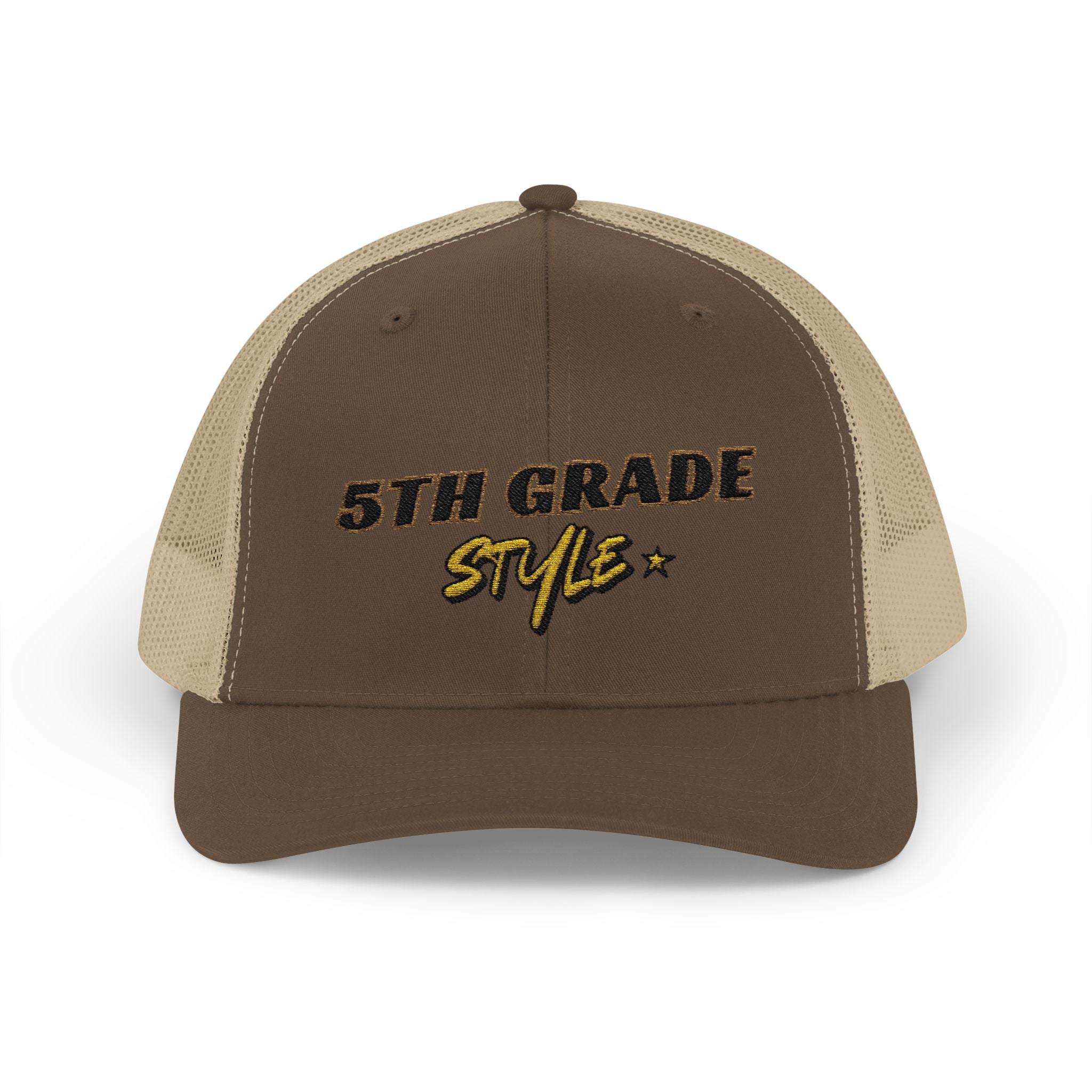 5th Grade Style - Embroidered Snapback Trucker Cap - Street Style - Casual Adjustable Hat - Back to School Apparel - Teacher - Student