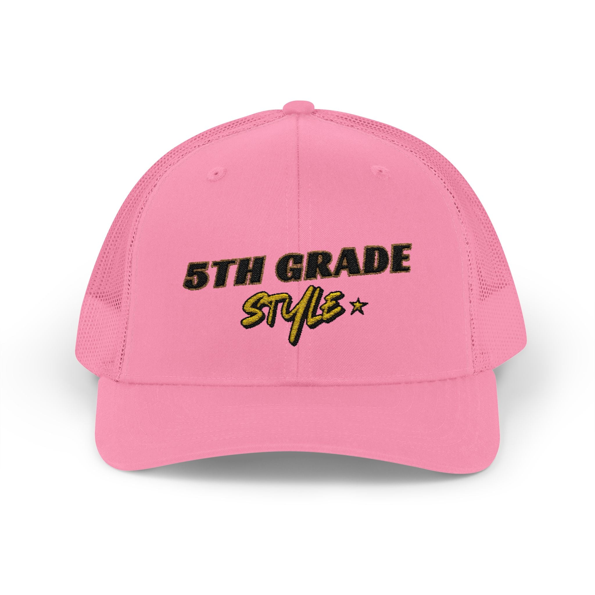 5th Grade Style - Embroidered Snapback Trucker Cap - Street Style - Casual Adjustable Hat - Back to School Apparel - Teacher - Student